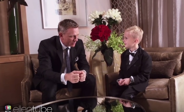 8岁《007》影迷圆梦 贴身采访偶像克雷格