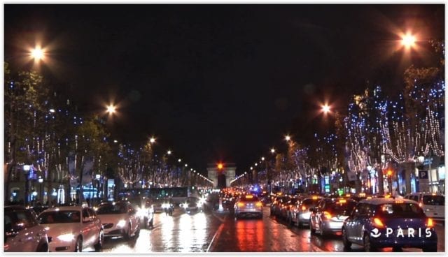 圣诞彩灯 巴黎香榭丽舍大道