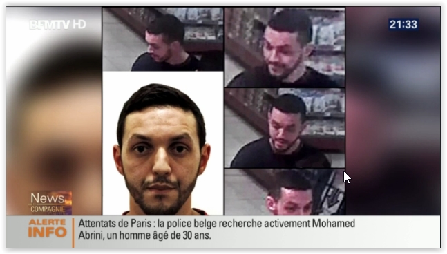 巴黎恐怖袭击 通缉犯