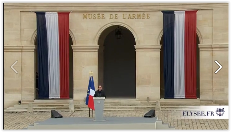 巴黎恐袭 悼念 国旗