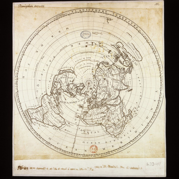 卡西尼1696年绘制世界地图