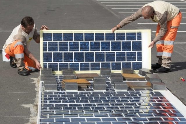 法国 太阳能 路面