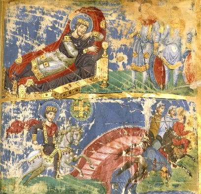 《米尔维安大桥战役和君士坦丁一世的梦》，法国国家图书馆（公共领域）