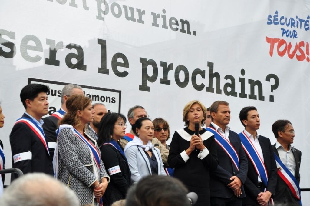 巴黎大区主席Valérie Pécresse亲自参加了游行。（金湖/大纪元）